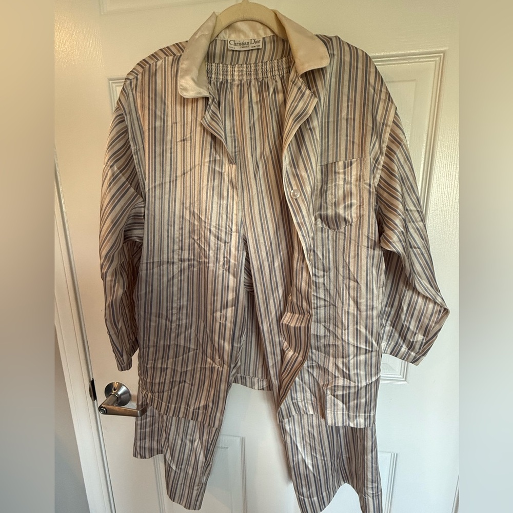 Vintage Christian Dior Pajama Set L